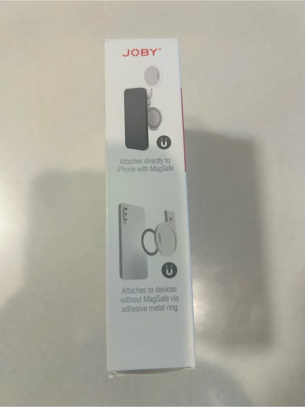 Beamo Ring Light for MagSafe iPhone — White Portable LED Selfie Light by